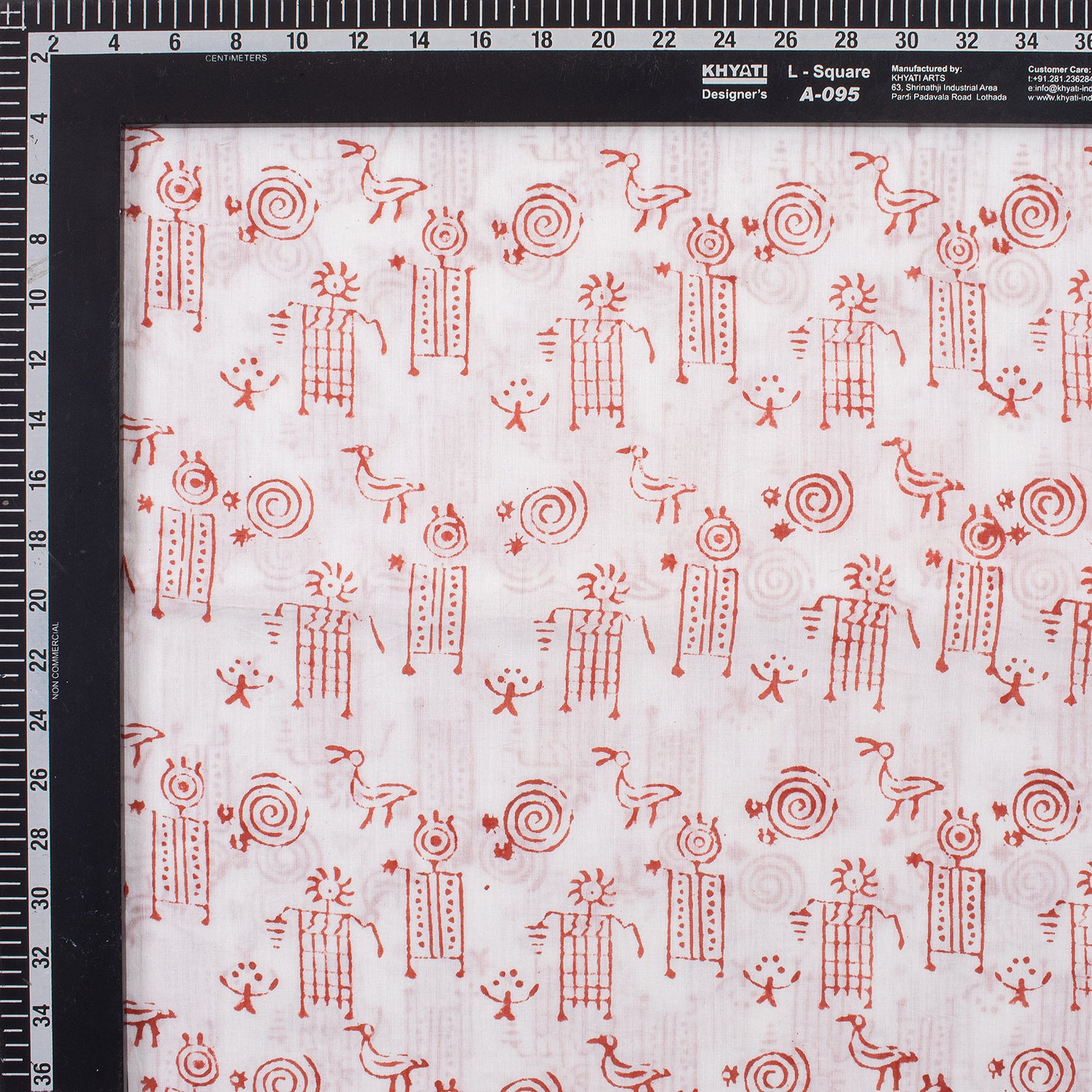 Traditional Hand Block Printed Organic Cotton Fabric