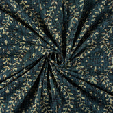Trendy Dabu Hand Block Printed Cotton Fabric Yard