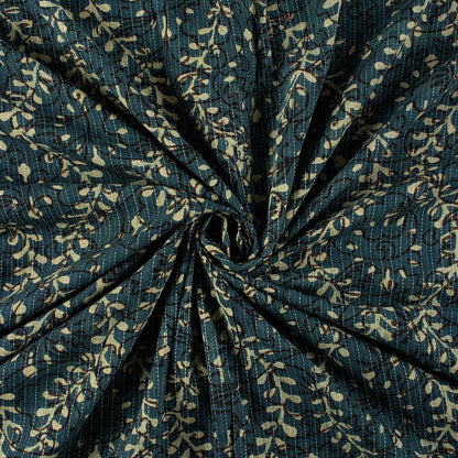 Trendy Dabu Hand Block Printed Cotton Fabric Yard