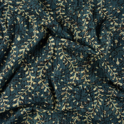 Trendy Dabu Hand Block Printed Cotton Fabric Yard