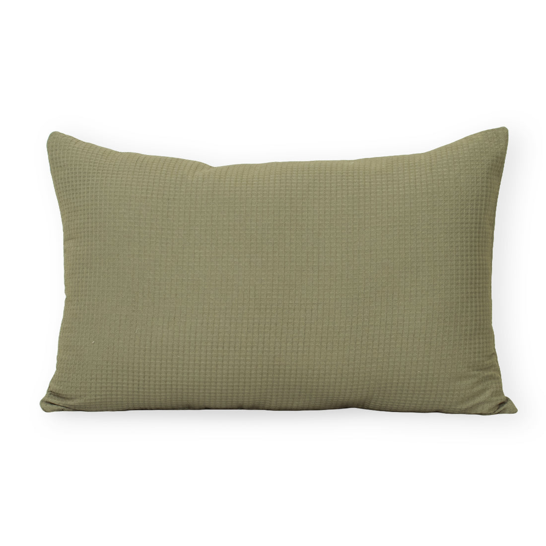  Trendy Olive Green Waffle Cotton Pillowcases