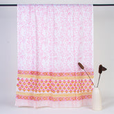 Light Pink Block Print Cotton Suits with Cotton Dupatta