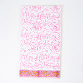 Light Pink Block Print Cotton Suits with Cotton Dupatta