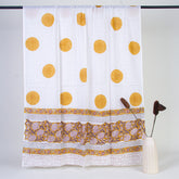 Yellow Block Cotton Printed Suits with Pure Dupatta