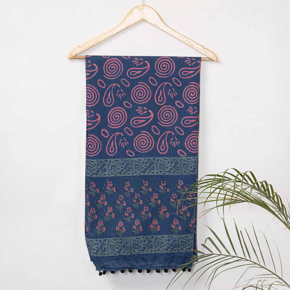 Ultra Soft Red Paisley Printed Dupatta for Girls