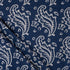 Unique Floral Handmade Block Print Indigo Cotton Material Fabric