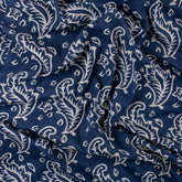 Unique Floral Handmade Block Print Indigo Cotton Material Fabric