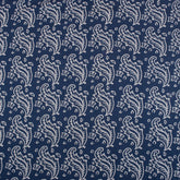 Unique Floral Handmade Block Print Indigo Cotton Material Fabric