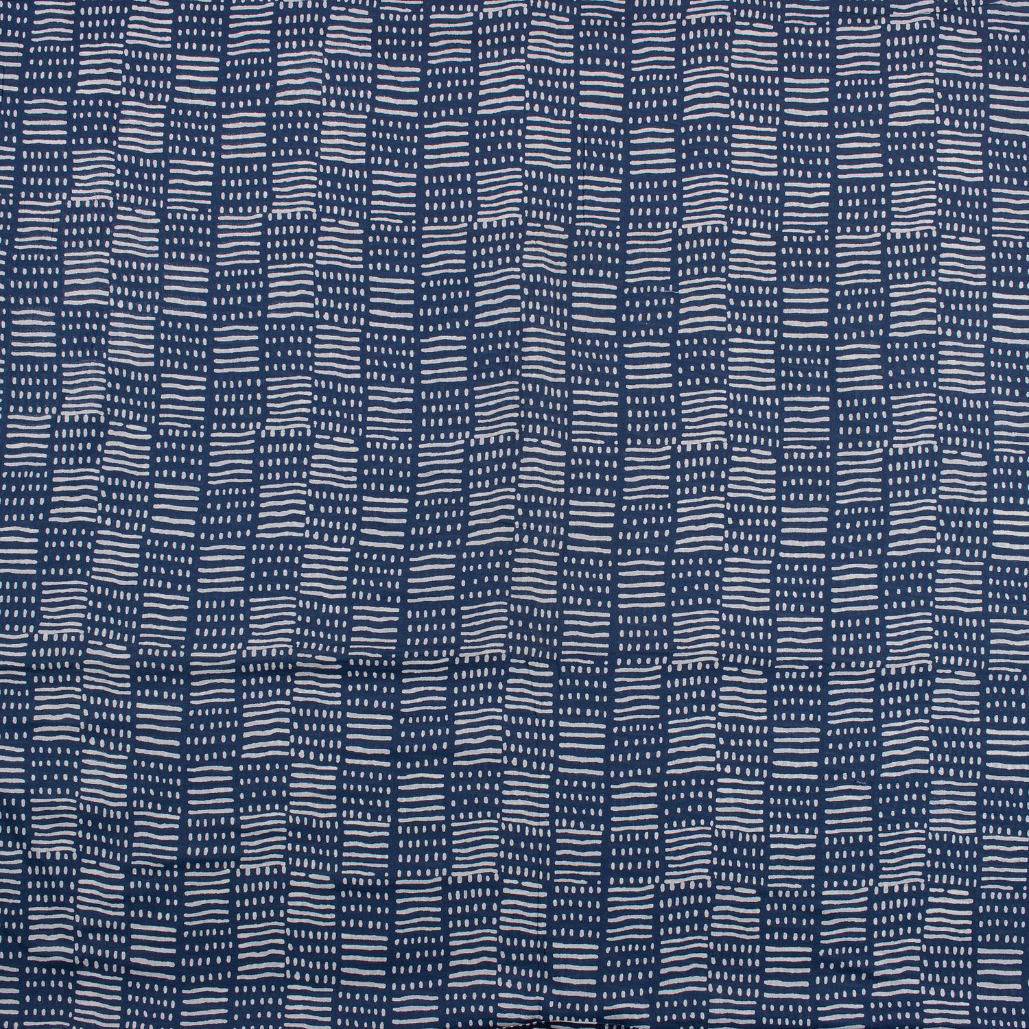 Unique Hand Block Indigo Dyed Fabric