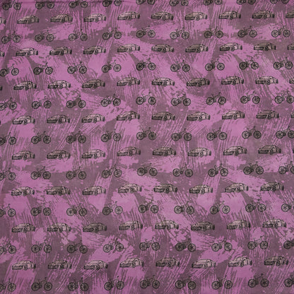 Vehicle Pure Cotton Mud Resist Hand Block Print Fabric