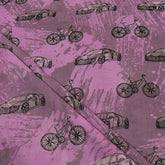 Vehicle Pure Cotton Mud Resist Hand Block Print Fabric
