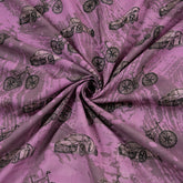 Vehicle Pure Cotton Mud Resist Hand Block Print Fabric