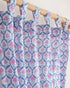 Vintage Floral Block Print Cotton Curtains in India