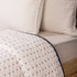 White Decorative Hand Stitched Cotton Kantha Quilt Blanket