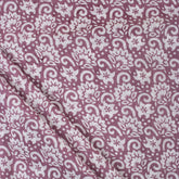 White Floral Indian Hand Block Printed Fabric