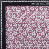 White Floral Indian Hand Block Printed Fabric