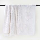 White Handcrafted Sofa 100% Cotton Throw Blanket