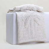 White Handcrafted Sofa 100% Cotton Throw Blanket