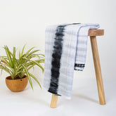 White Tie Dye Shibori Cotton Fabric