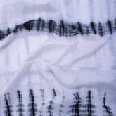 White Tie Dye Shibori Cotton Fabric