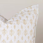 Yellow Booty Kantha Quilted Cushion Cover