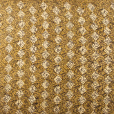 Yellow Dabu Hand Block Printed Cotton Kantha Fabric