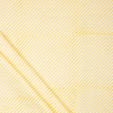 Yellow Striped Hand Blocked Pure Cotton Material Fabric
