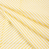 Yellow Striped Hand Blocked Pure Cotton Material Fabric