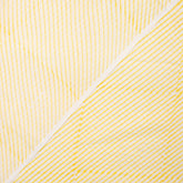 Yellow Striped Hand Blocked Pure Cotton Material Fabric