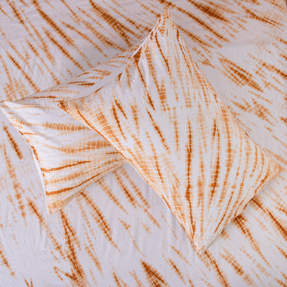 Yellow Tie Dye Handmade Cotton Bed Sheet