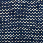 eometrical Printed Indigo Duck Fabric