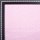 Pink Polka Dots Soft Cotton Hand Block Print Fabric
