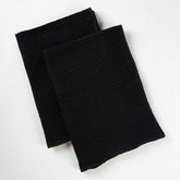 Black Soft Cotton Bath Towels Set 